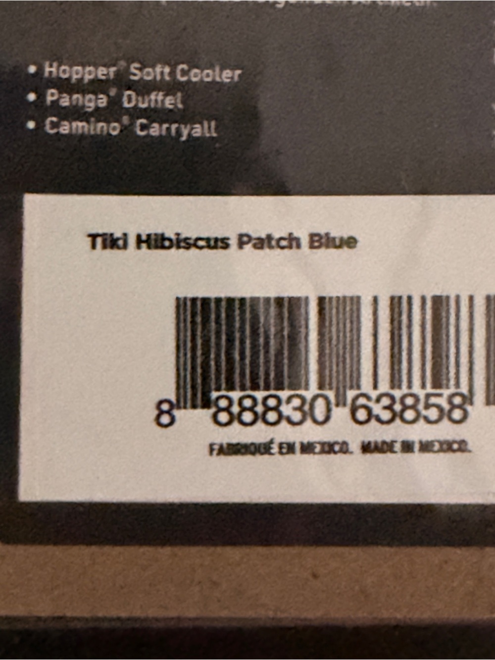 YETI Hawaii Floral Hibiscus Patch in Aqua and Red - Picture 2 of 2